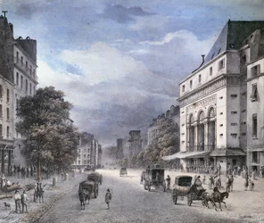 Le Théâtre de la Porte Saint-Martin, Paris, vers 1840